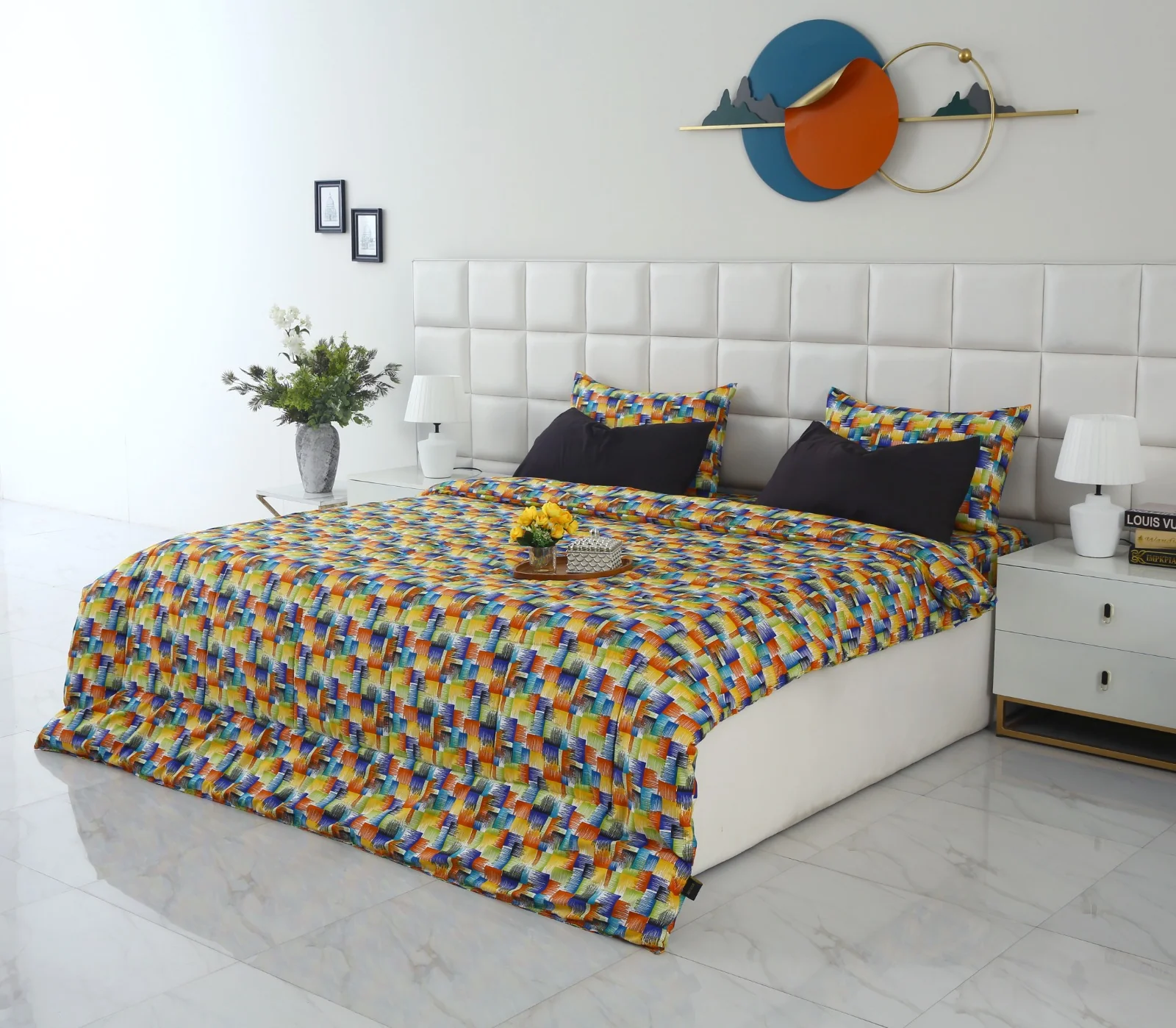 6 PCs Summer Comforter Set-Coral Rush - Image 4