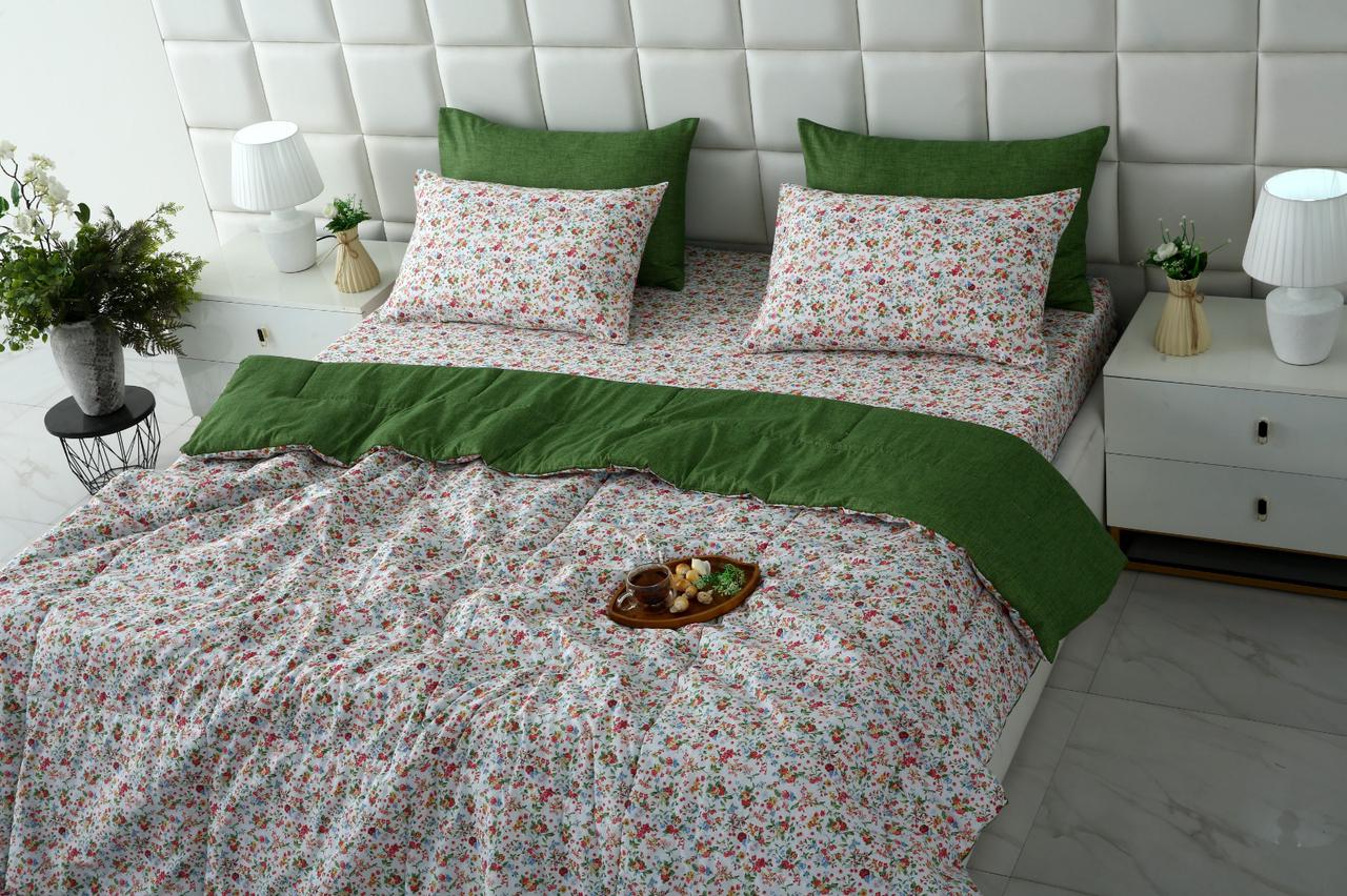 6 PCs Summer Comforter Set-Green Hellebore - Image 9