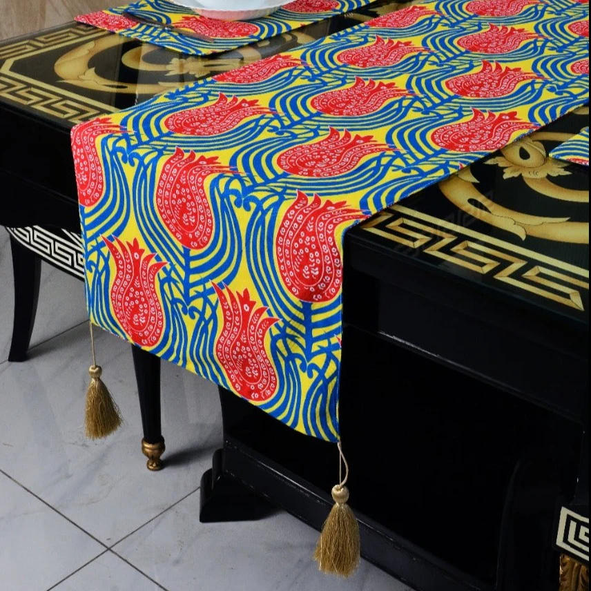 6 Seater Dining Table Runner Set(4617)- TRS03 - Image 3