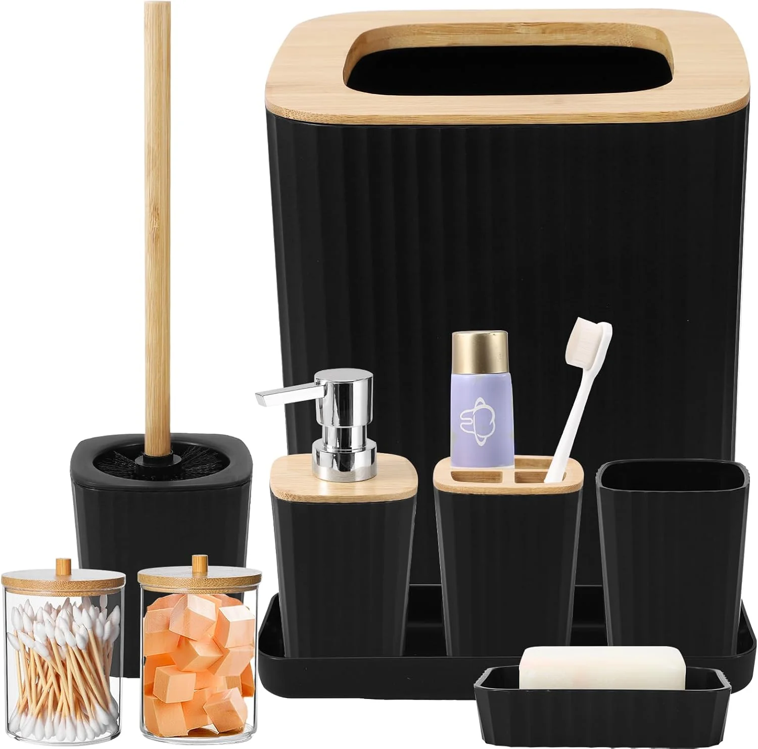 7PCS Bathroom Accessory Set-SA2408-311(Black) - Image 7