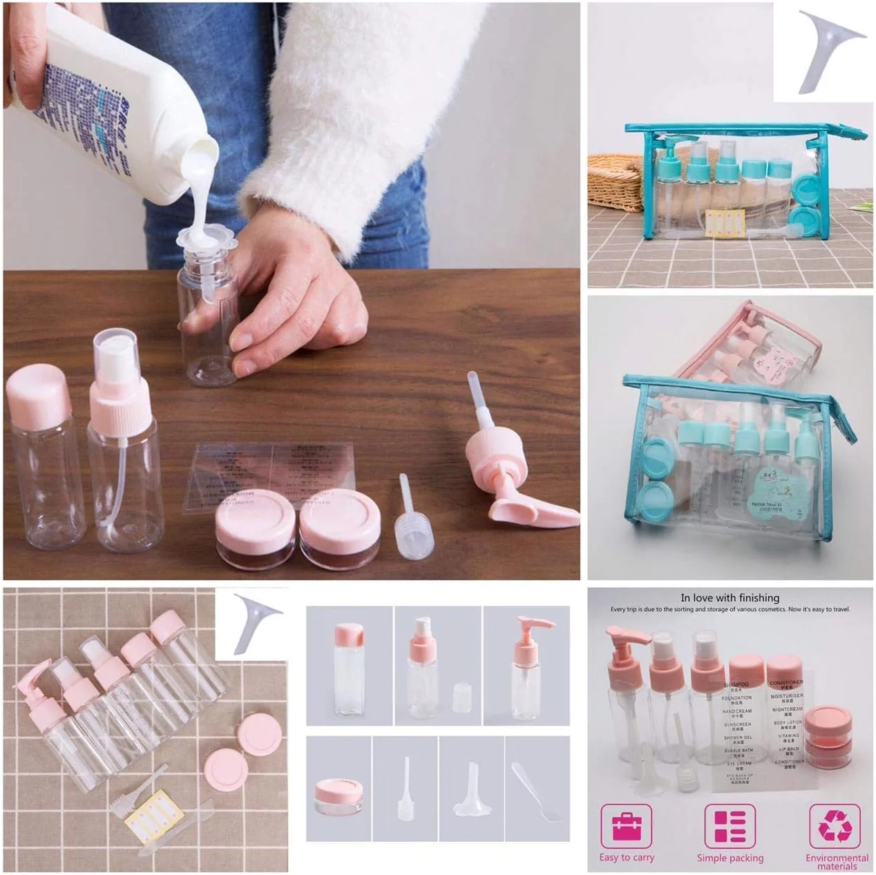 7PCs BPA Free Portable Toiletry Containers Set-(SA2405-171) - Image 8