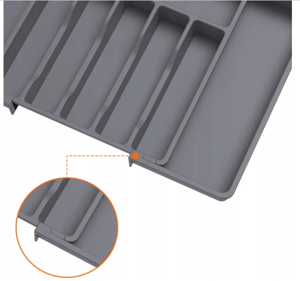 8 Compartments Extended Cutlery Utensil Adjustable Tray (SA2510-071) - Image 4