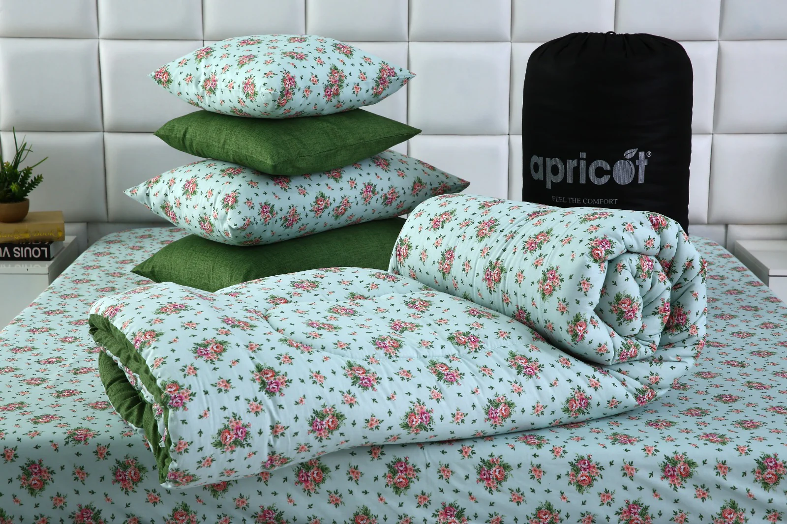 8 PCs Winter Razai Set-Verdant - Image 19
