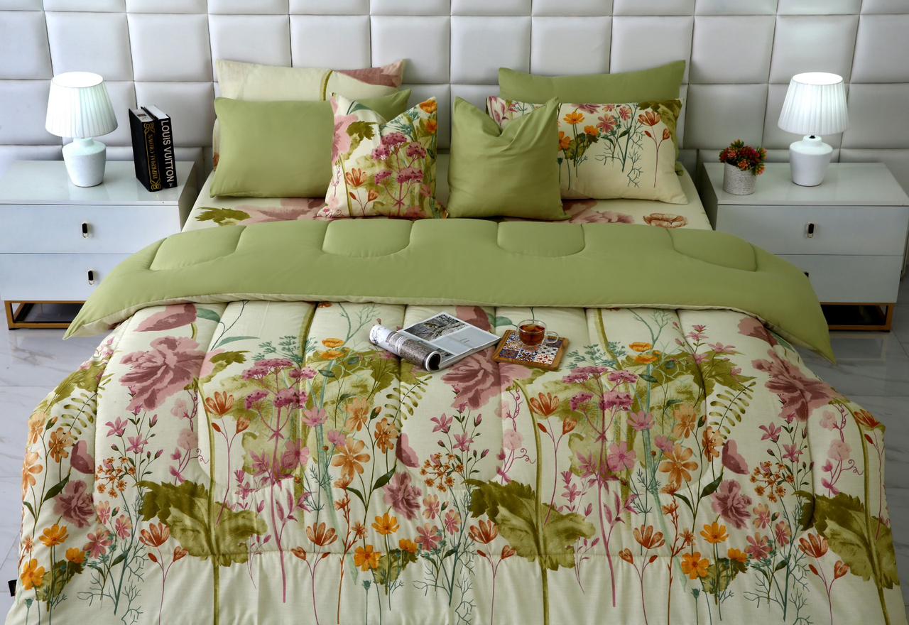 8 PCs Winter Razai Set-Delamere - Image 17