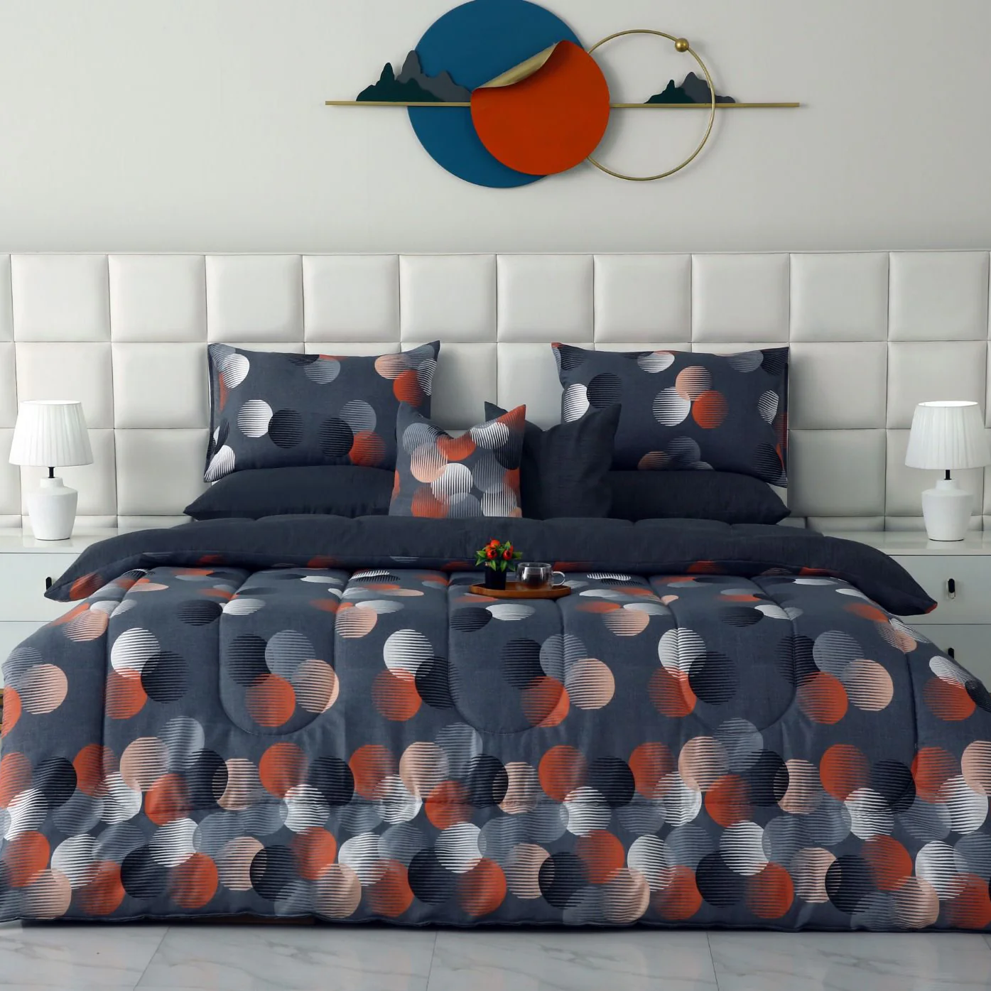 8 PCs Winter Razai Set-Illustration Design