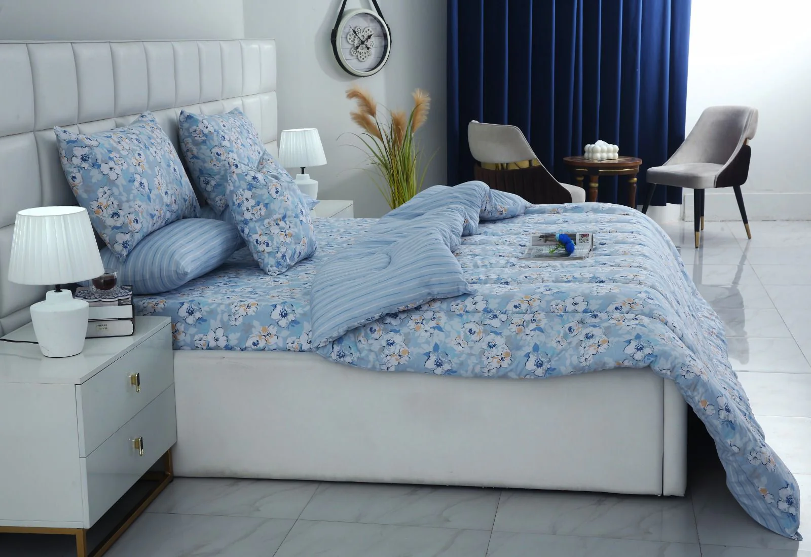 8 PCs Winter Razai Set-Pastel Petals - Image 6