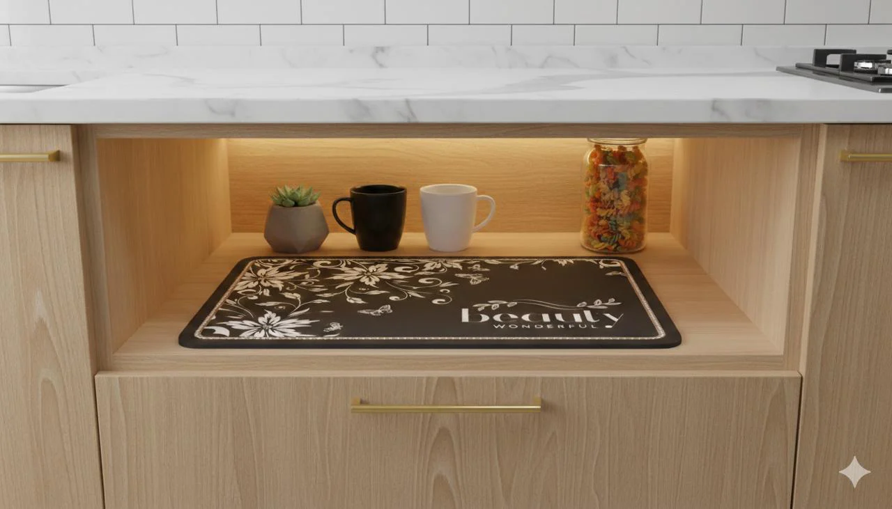 Anti Slip Dish Drying Mat-Beauty - Image 2