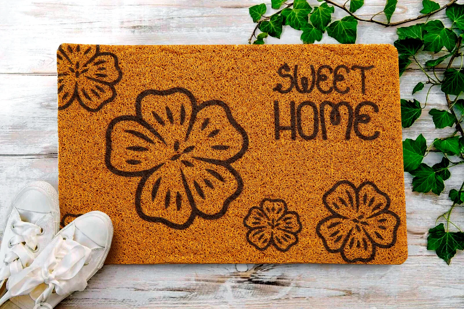 Anti-Slip Door Mat-(SA2553-3)Sweet Flower