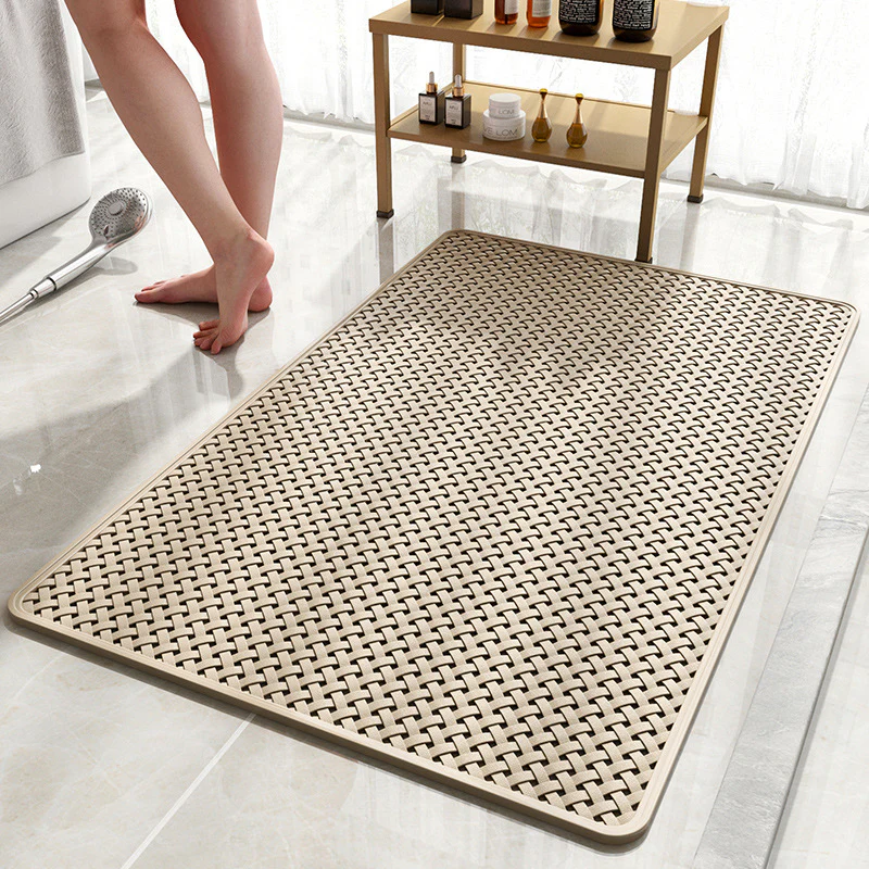 Anti Slip PVC Bathroom Mat (SA2510-110)Beige