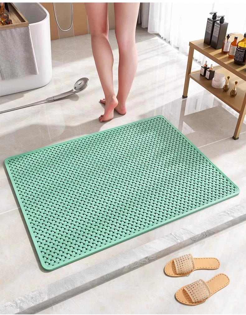 Anti Slip PVC Bathroom Mat (SA2510-110)Green - Image 2