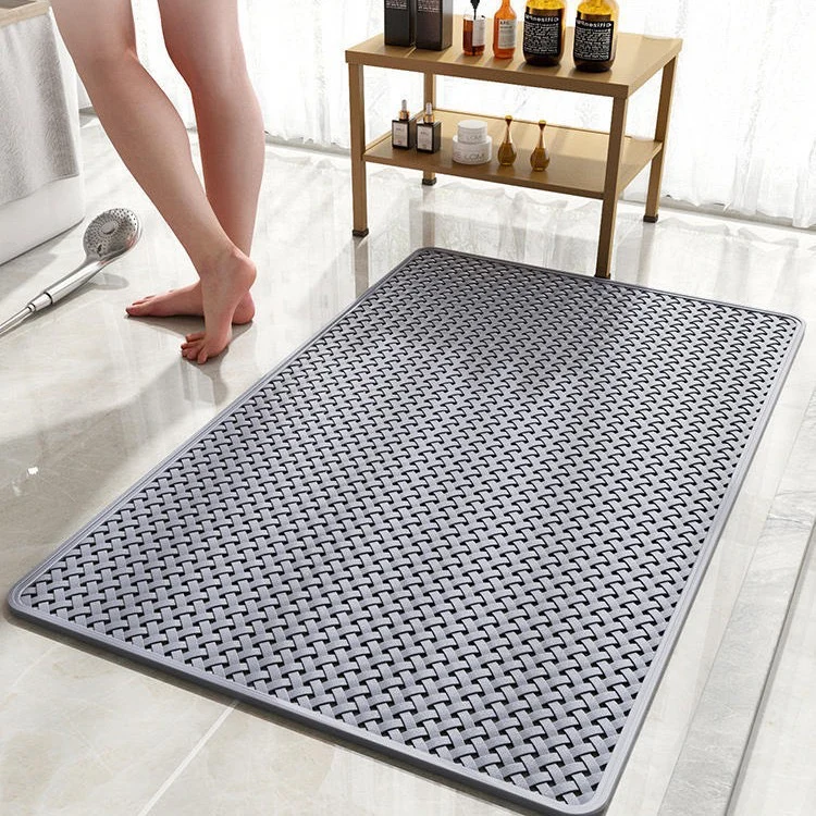 Anti Slip PVC Bathroom Mat (SA2510-110)Grey