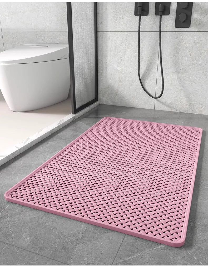 Anti Slip PVC Bathroom Mat (SA2510-110)Pink