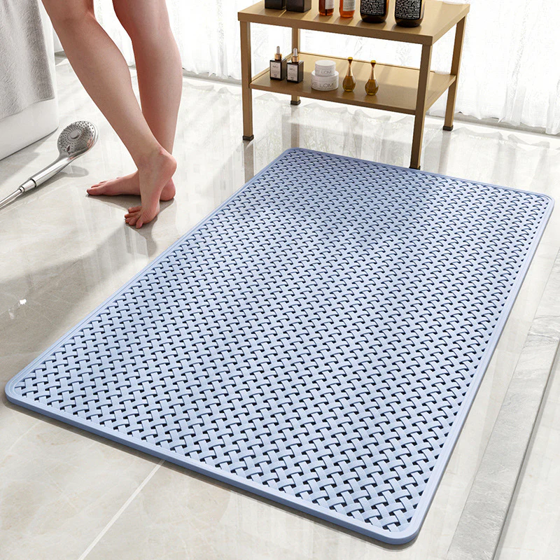 Anti Slip PVC Bathroom Mat (SA2510-110)Sky Blue
