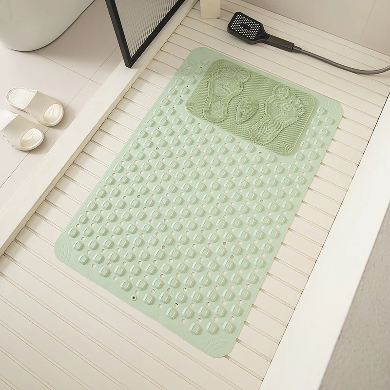 Anti Slip PVC Bathroom Mat With Massage Points and Foot Scrub (SA2510-115)Green - Image 3