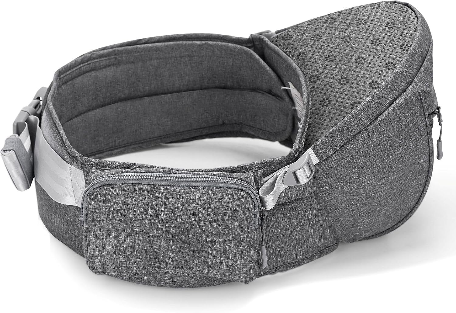 Baby Hip Seat With Adjustable Belt and Pocket-SA2408-182(Grey) - Image 8