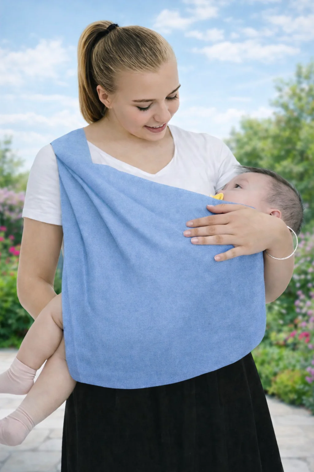 Baby Wraps Carrier-Hand Free Baby Sling For Newborns-SA2411-54(BLUE)
