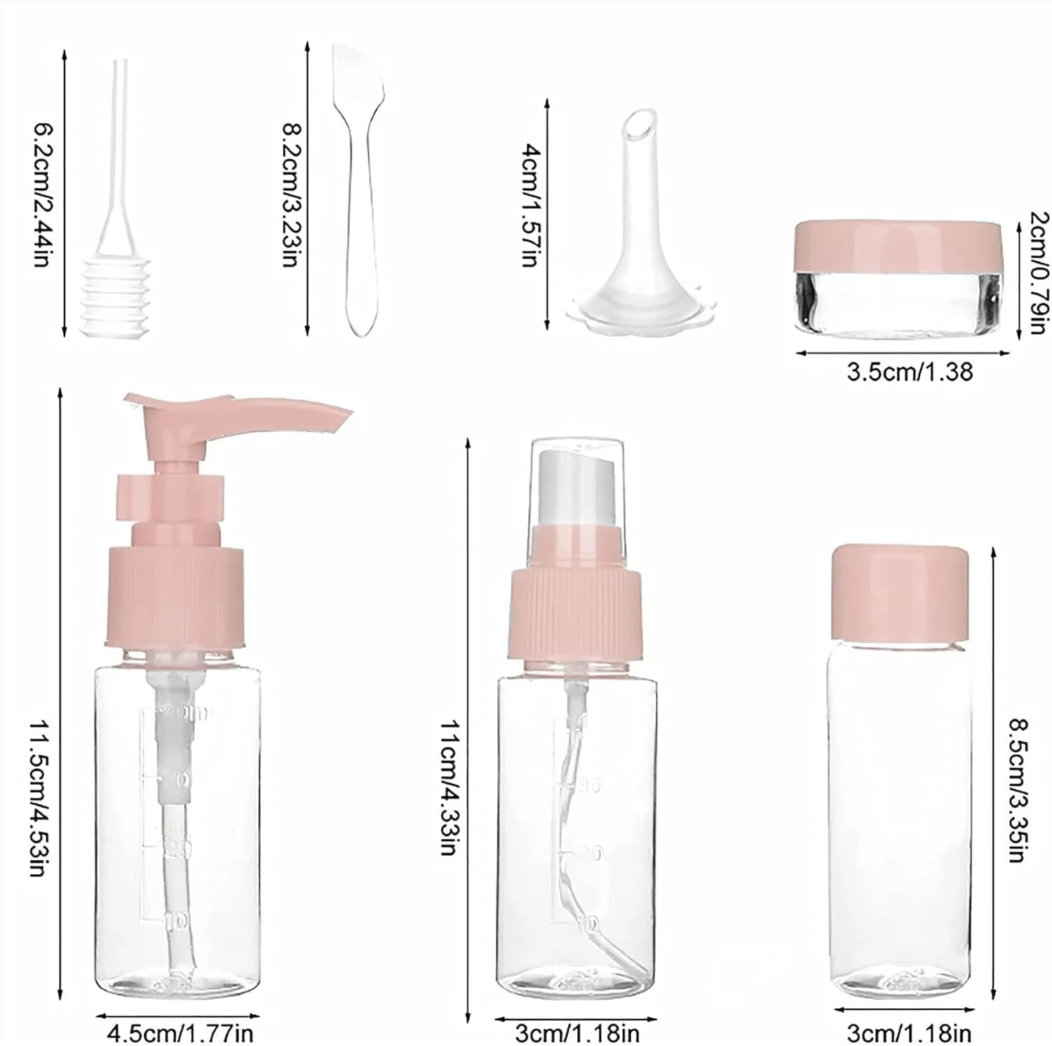 7PCs BPA Free Portable Toiletry Containers Set-(SA2405-178) - Image 4