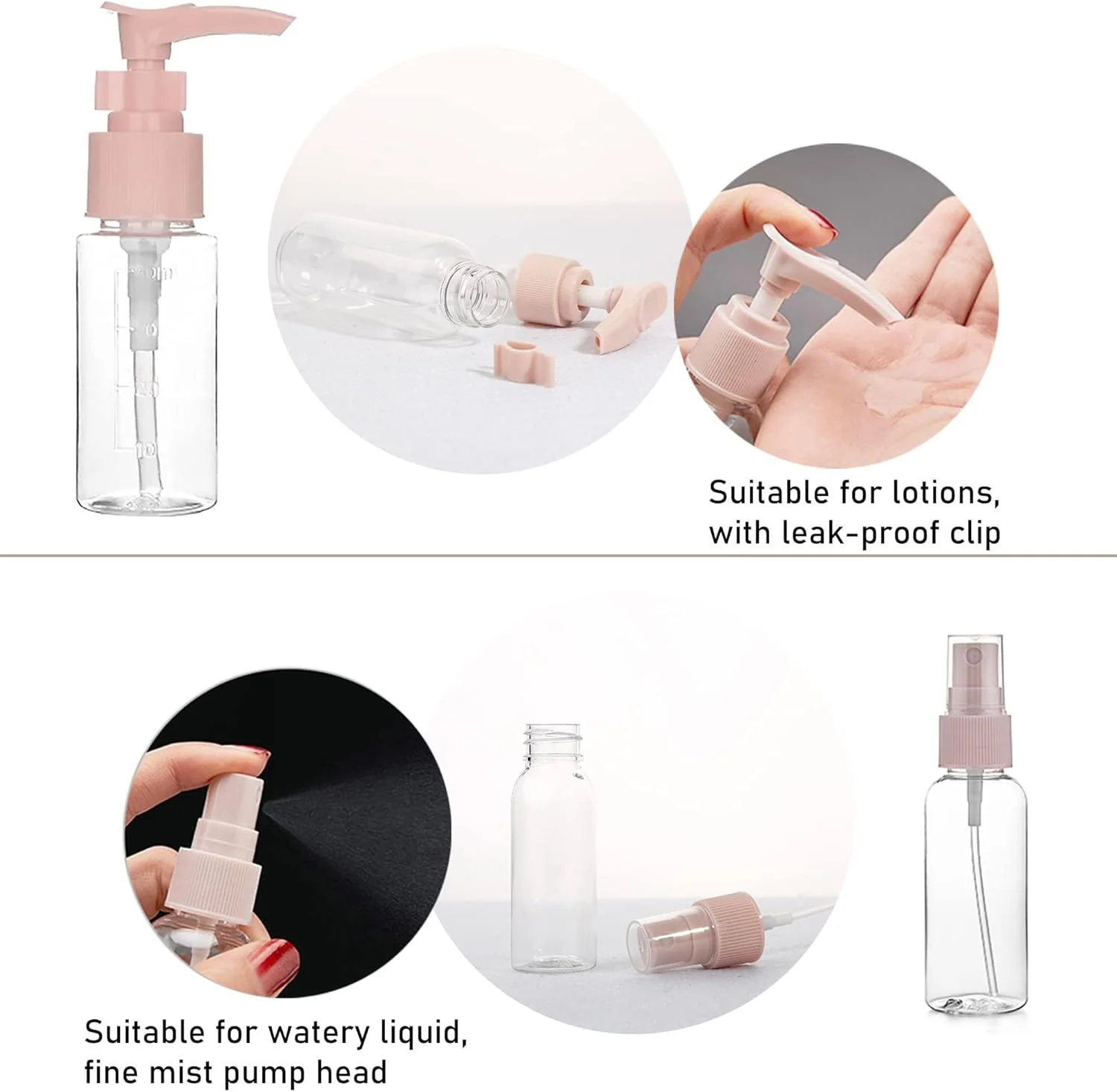 7PCs BPA Free Portable Toiletry Containers Set-(SA2405-178) - Image 7