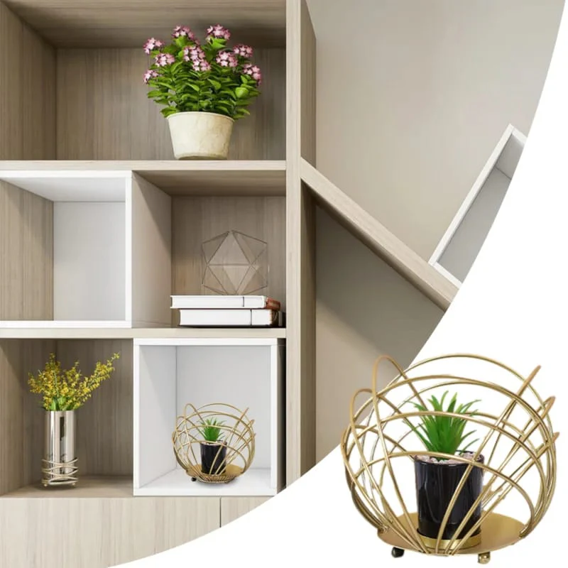 Cactus Metal Pot Stand-Golden(SA2405-153) - Image 4