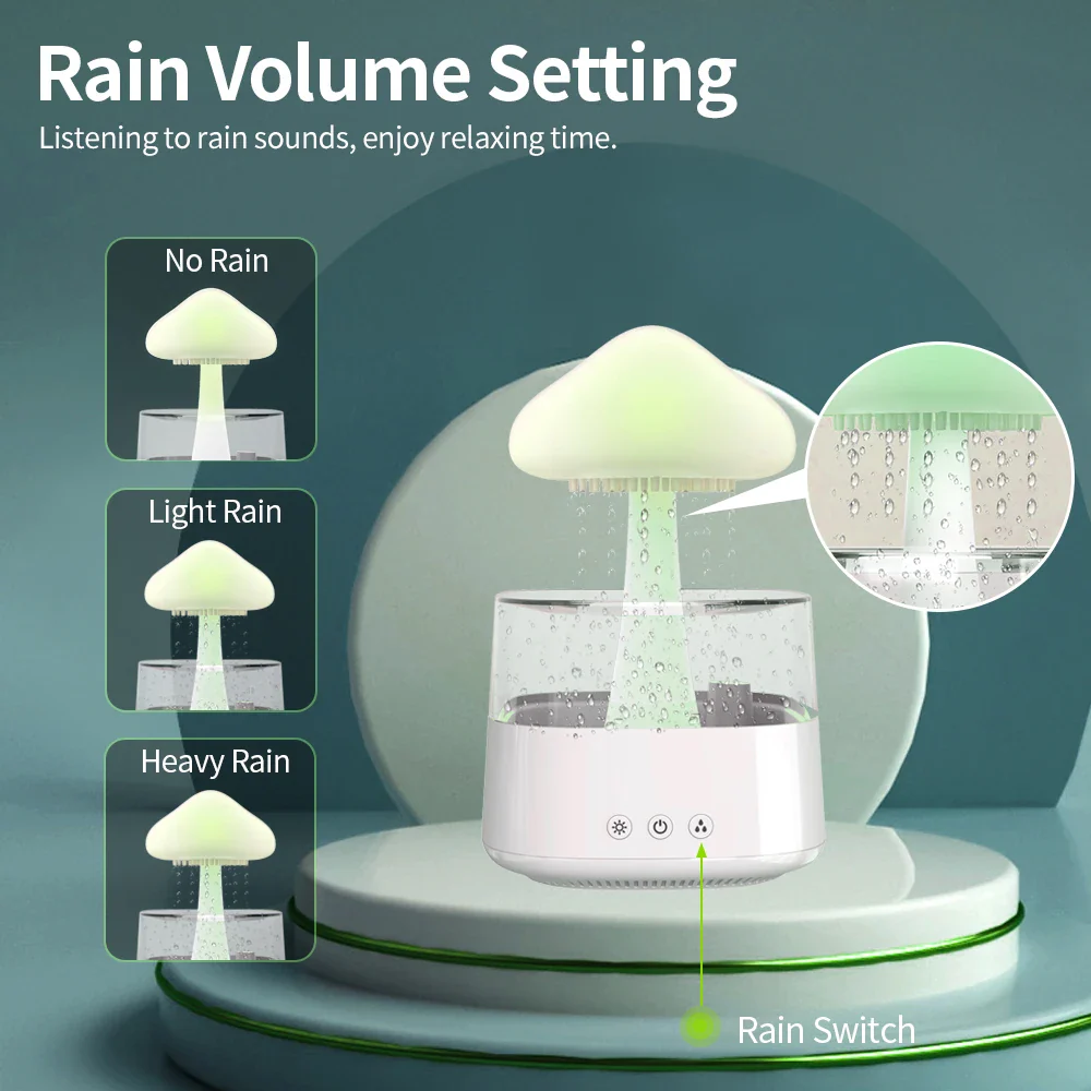 Cloud Rain Humidifier With 7 Colors Light-SA2411-62 - Image 16