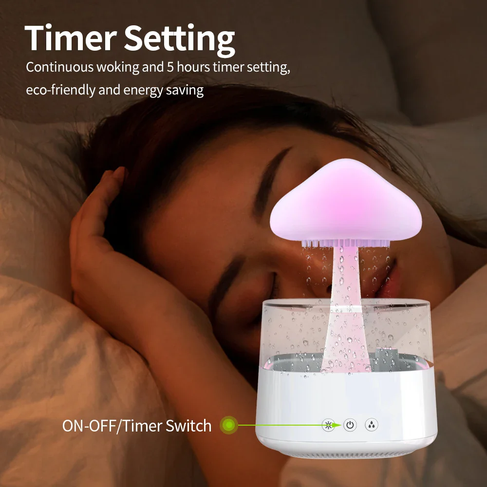 Cloud Rain Humidifier With 7 Colors Light-SA2411-62 - Image 18