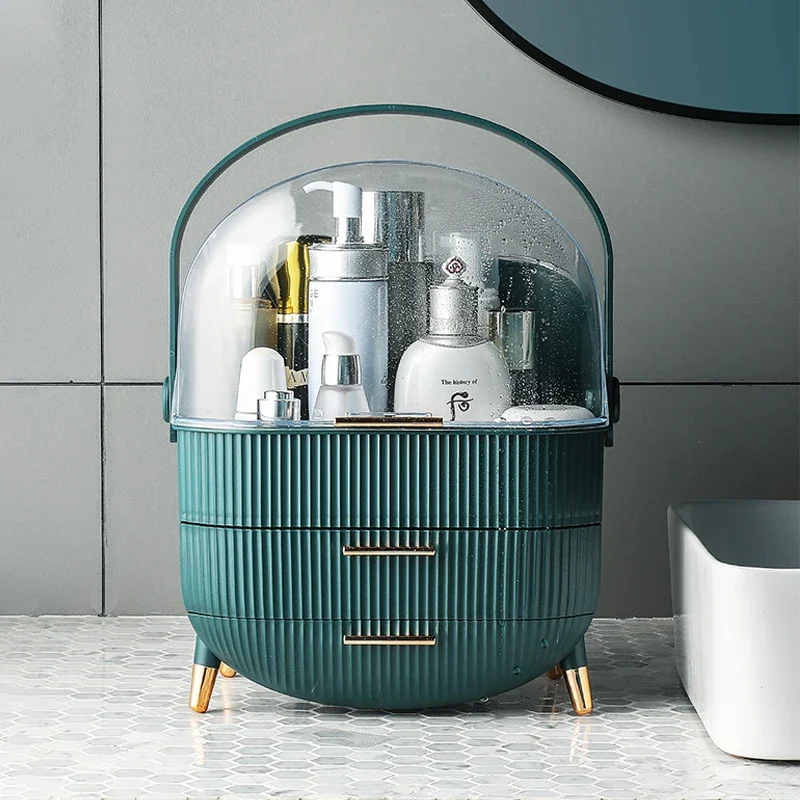 Cosmetics Travel Pop Carrier-Green