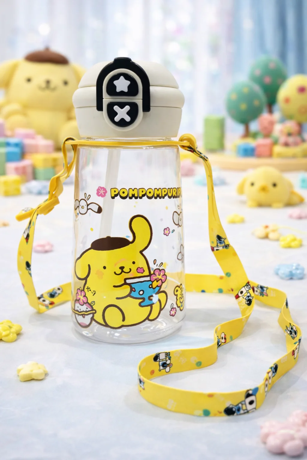 Cute Cartoon Water Bottle (SA2510-147)Yellow - Image 2