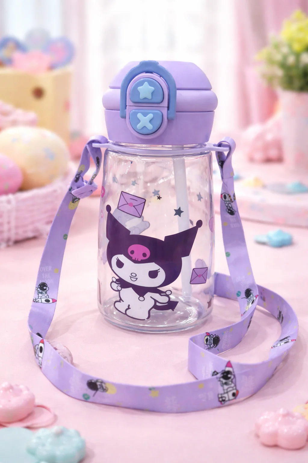 Cute Cartoon Water Bottle (SA2510-147)Purple - Image 2