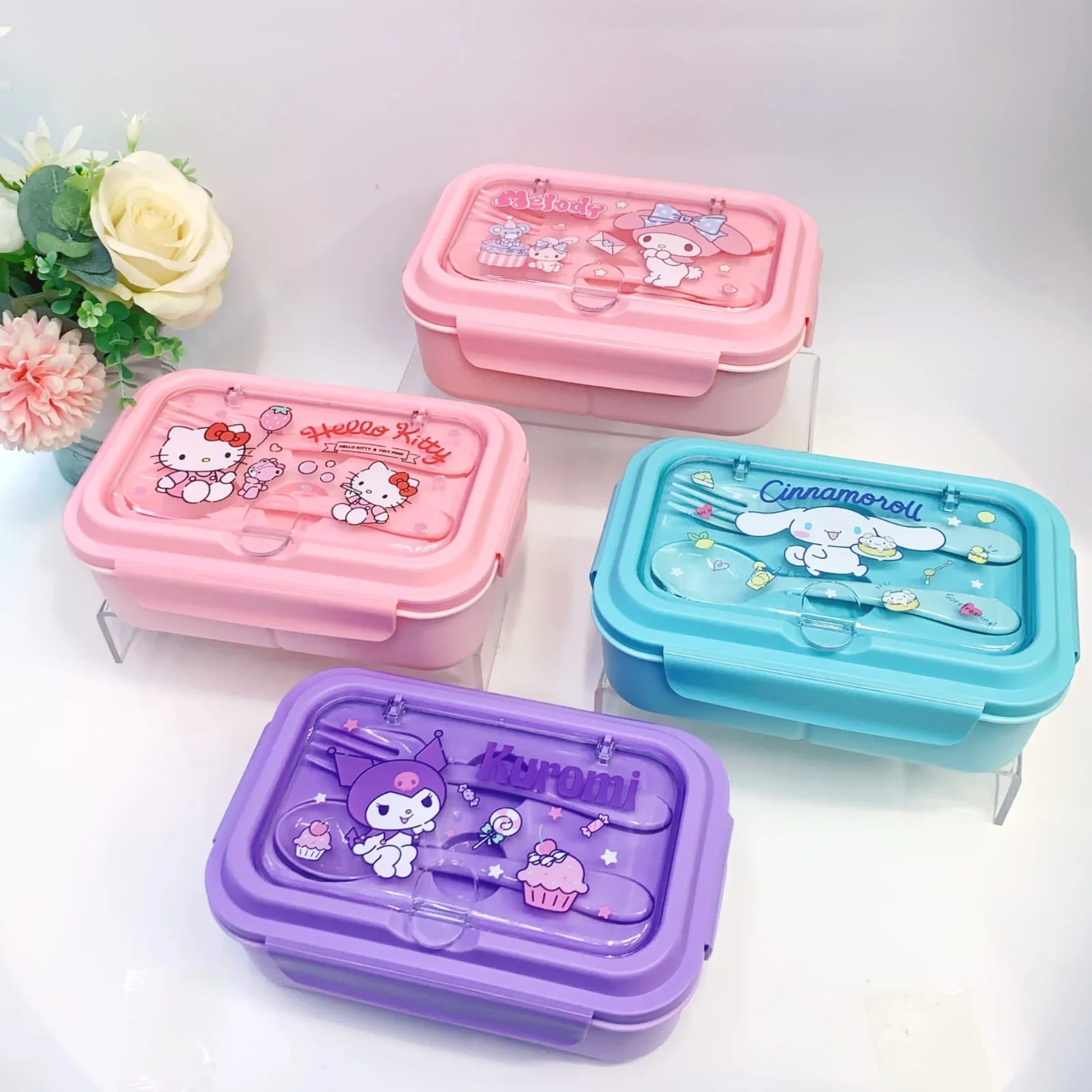Cute Lunch Carrier with Secure 2-Point Locking Lid (SA2510-054)Cinnamoroll - Image 2