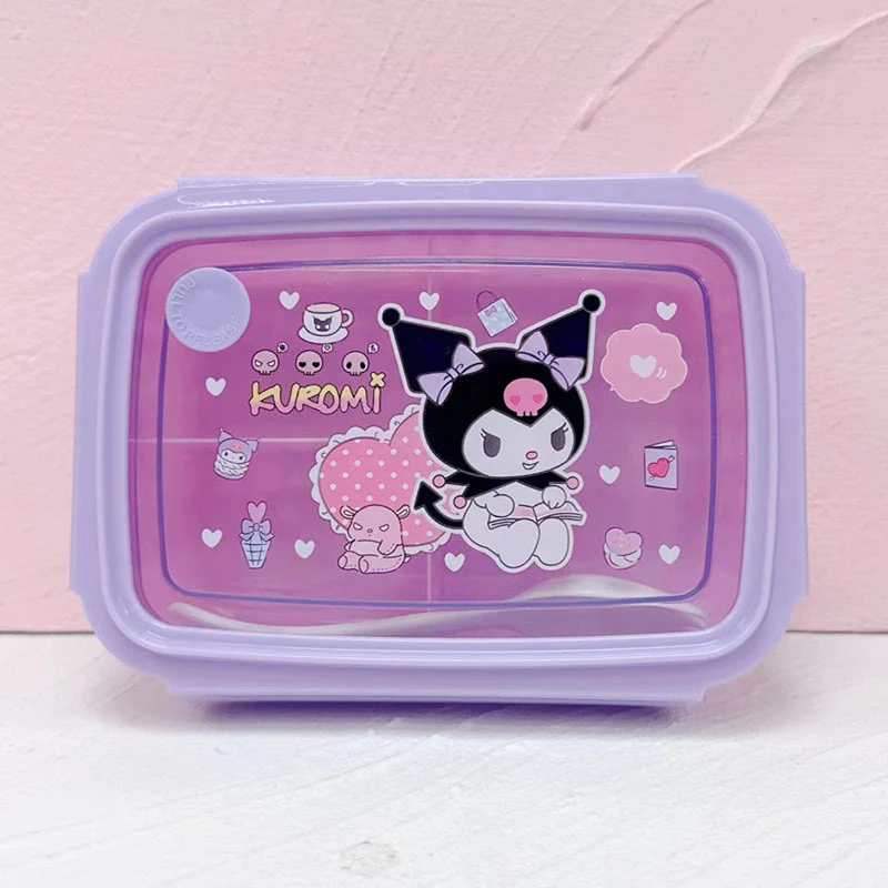 Cute Lunch Carrier with Secure 4-Point Locking Lid (SA2510-056)Kuromi