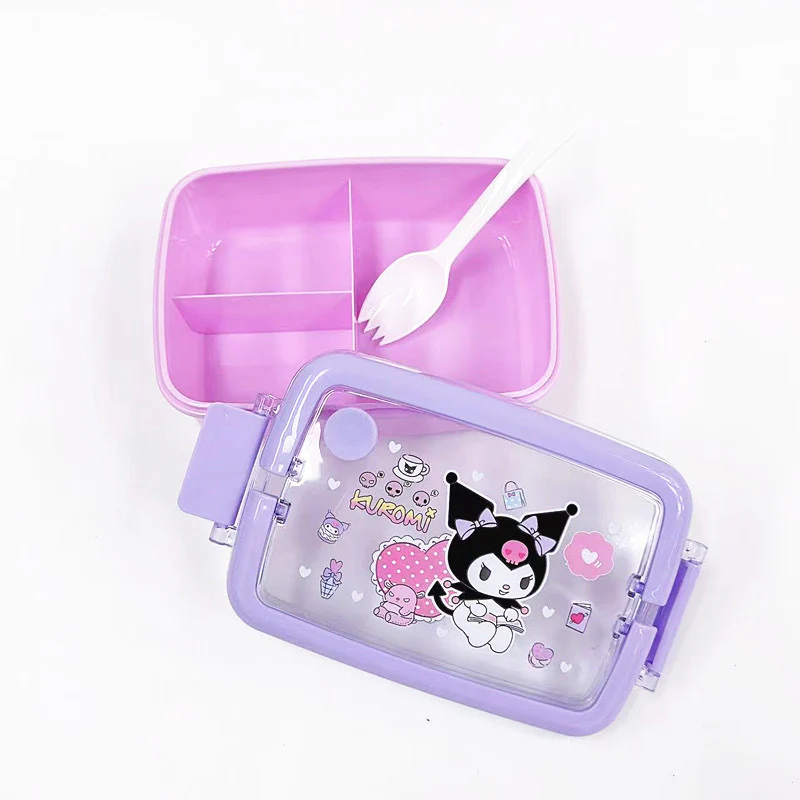 Cute Lunch Carrier with Secure 4-Point Locking Lid (SA2510-056)Kuromi - Image 2