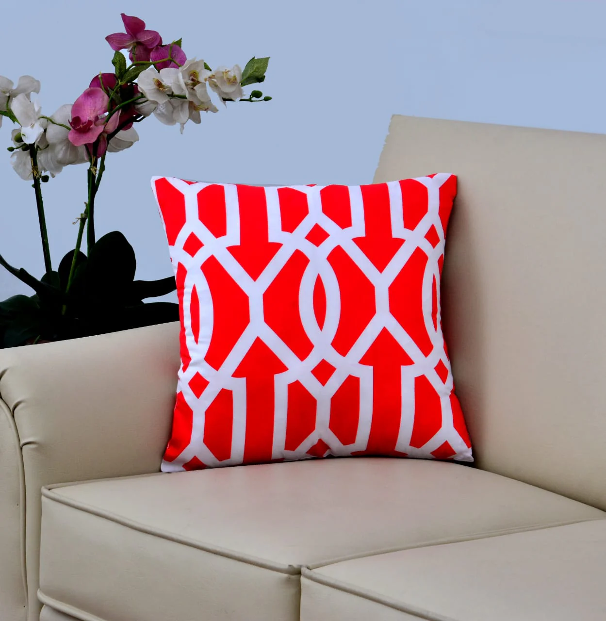 Digital Printed Satin Cushions Assorted 4PCs-Blooming Shades - Image 6