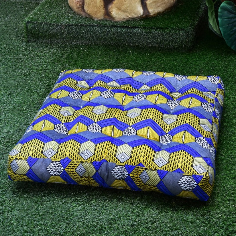 Digital Printed Square Floor Cushions- Pyramids - Image 3