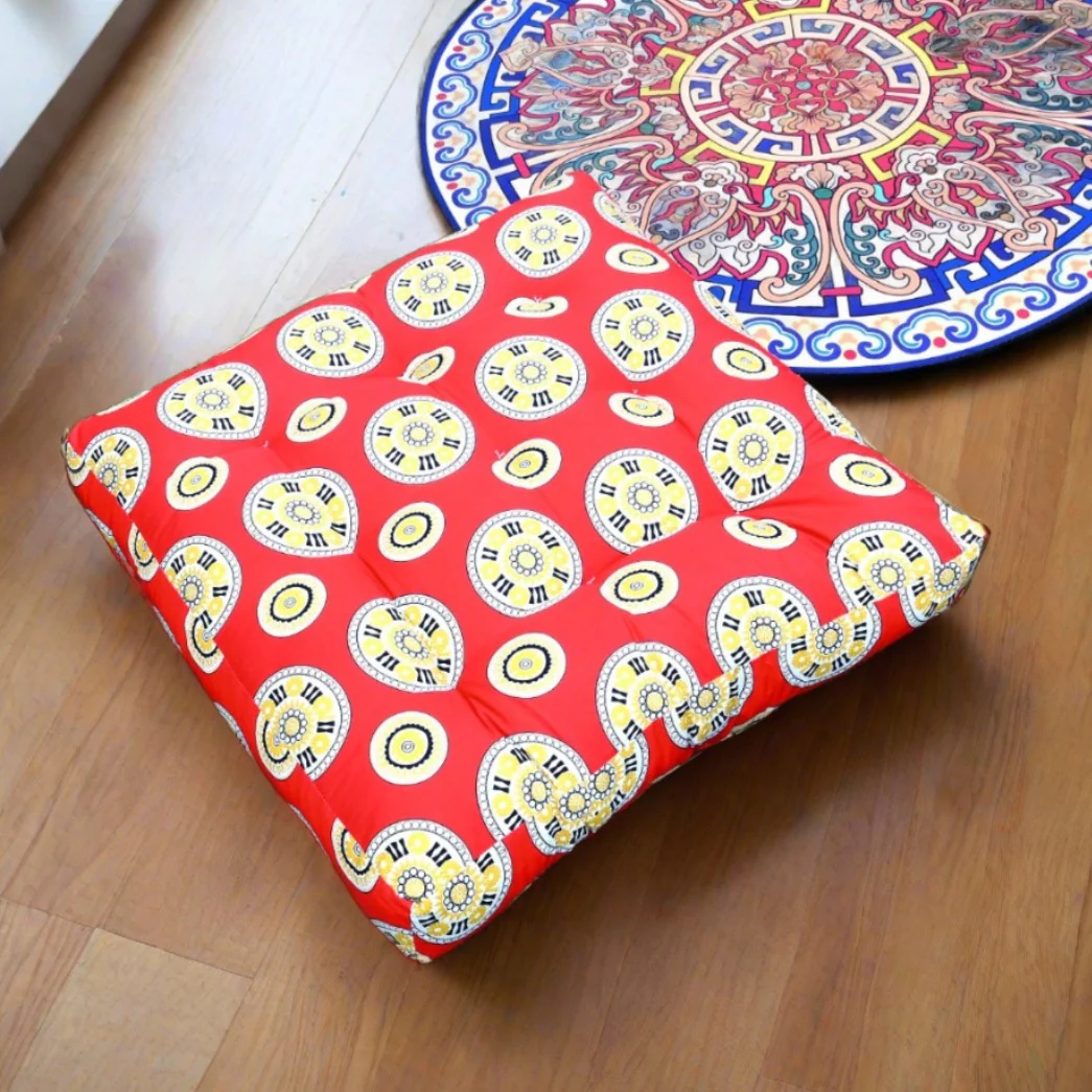 Digital Printed Square Floor Cushions- Rangoo - Image 4
