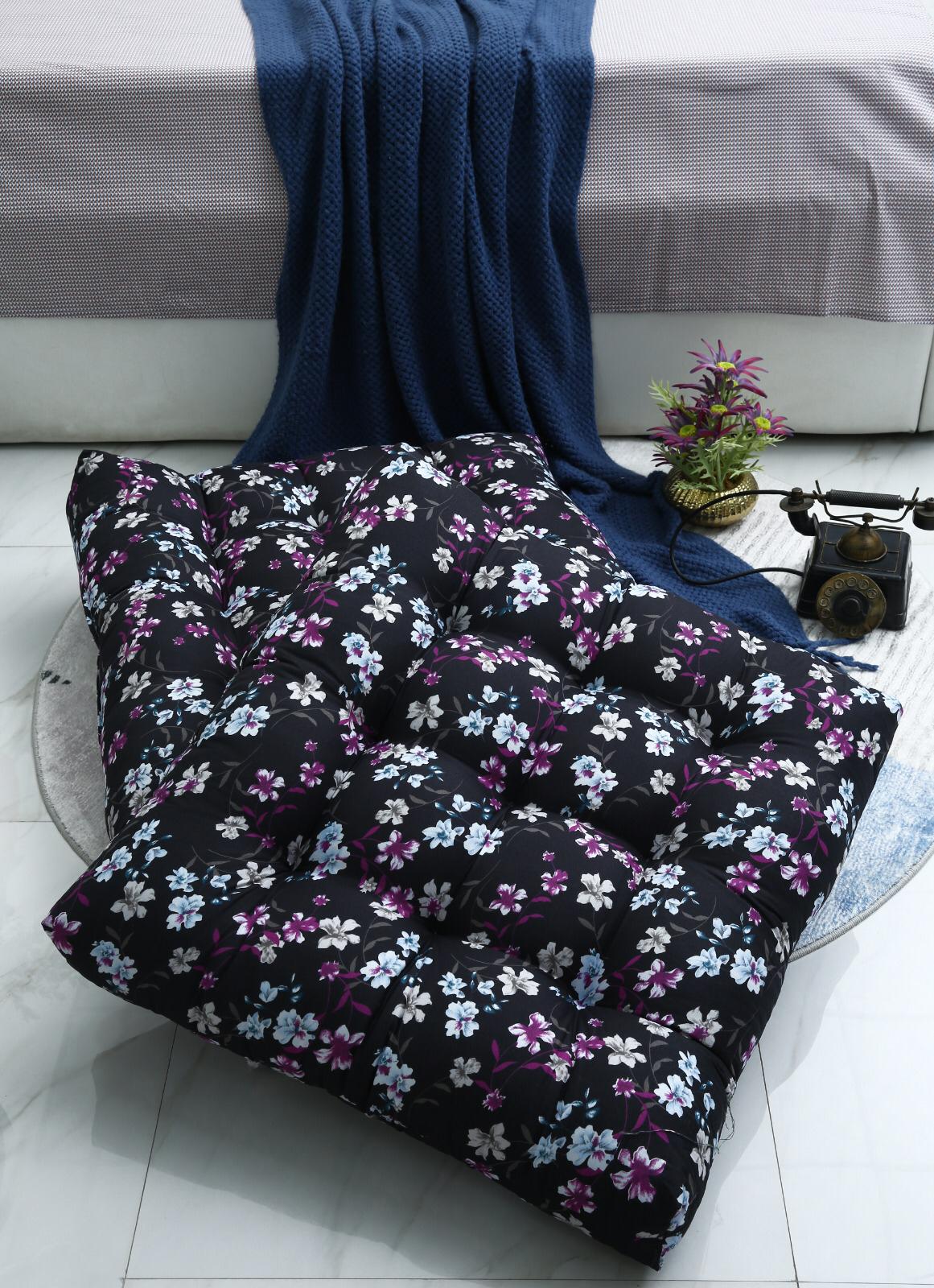 Digital Printed Square Floor Cushions-Rosemary - Image 9