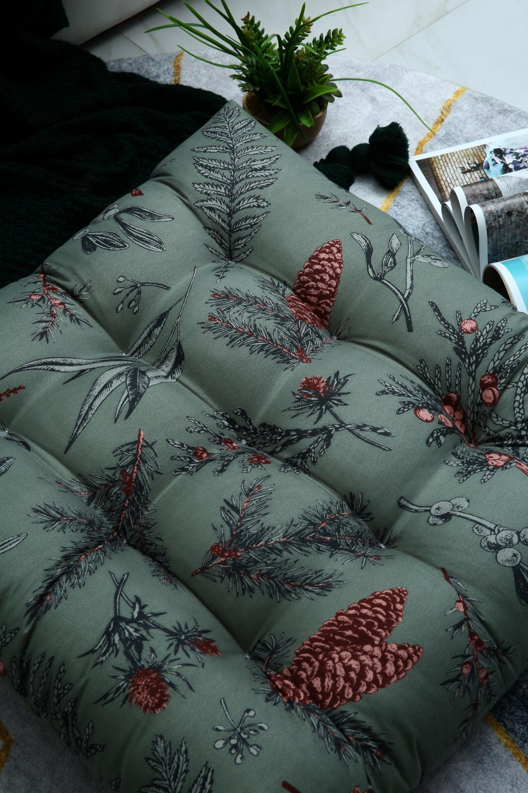 Digital Printed Square Floor Cushions-Summer Slumber - Image 7