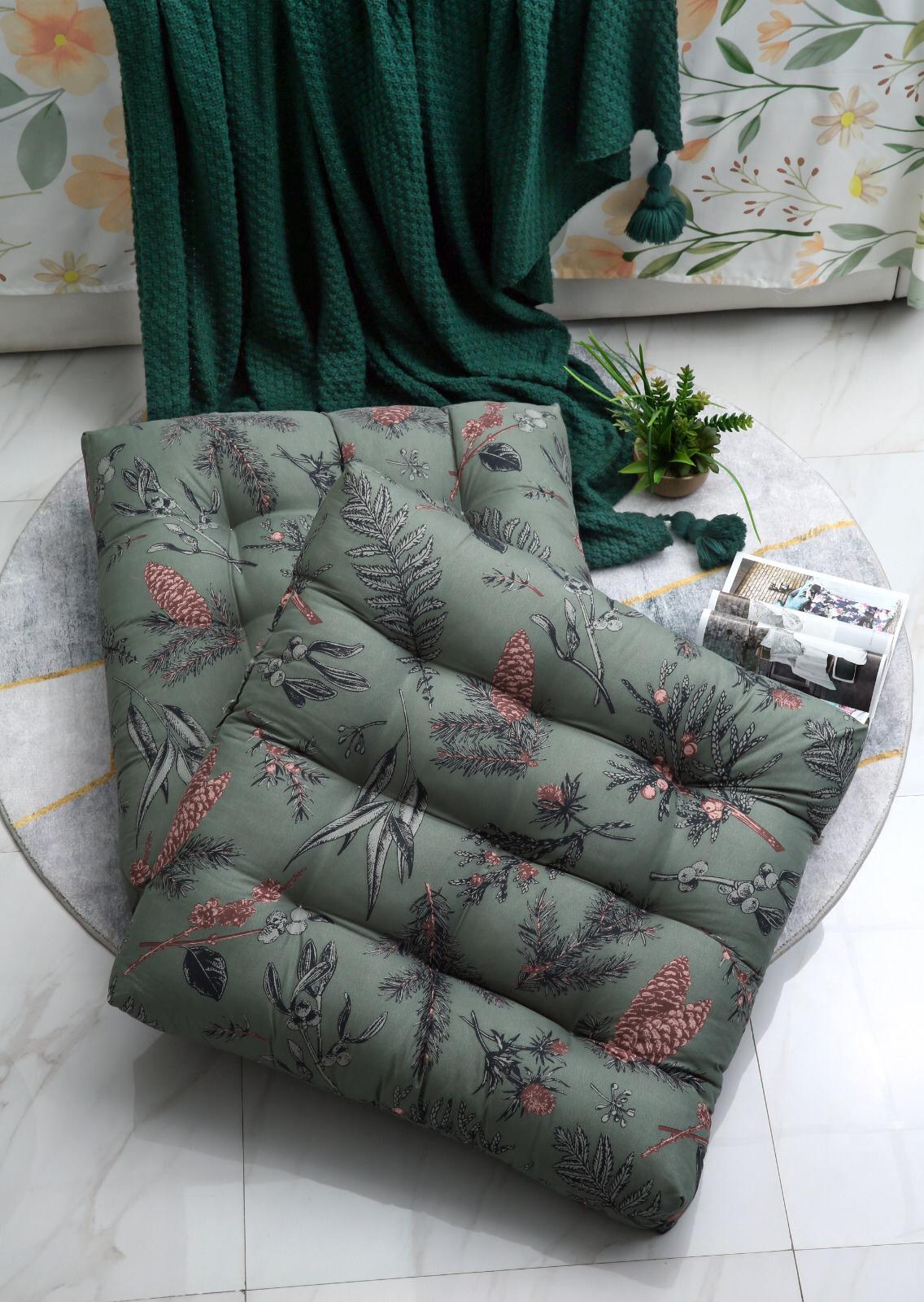 Digital Printed Square Floor Cushions-Summer Slumber - Image 8