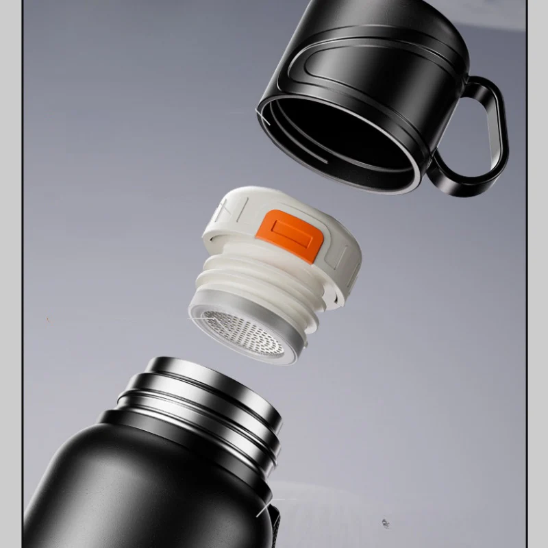 Double Wall Insulated Thermos(SA2408-164)-Black - Image 13