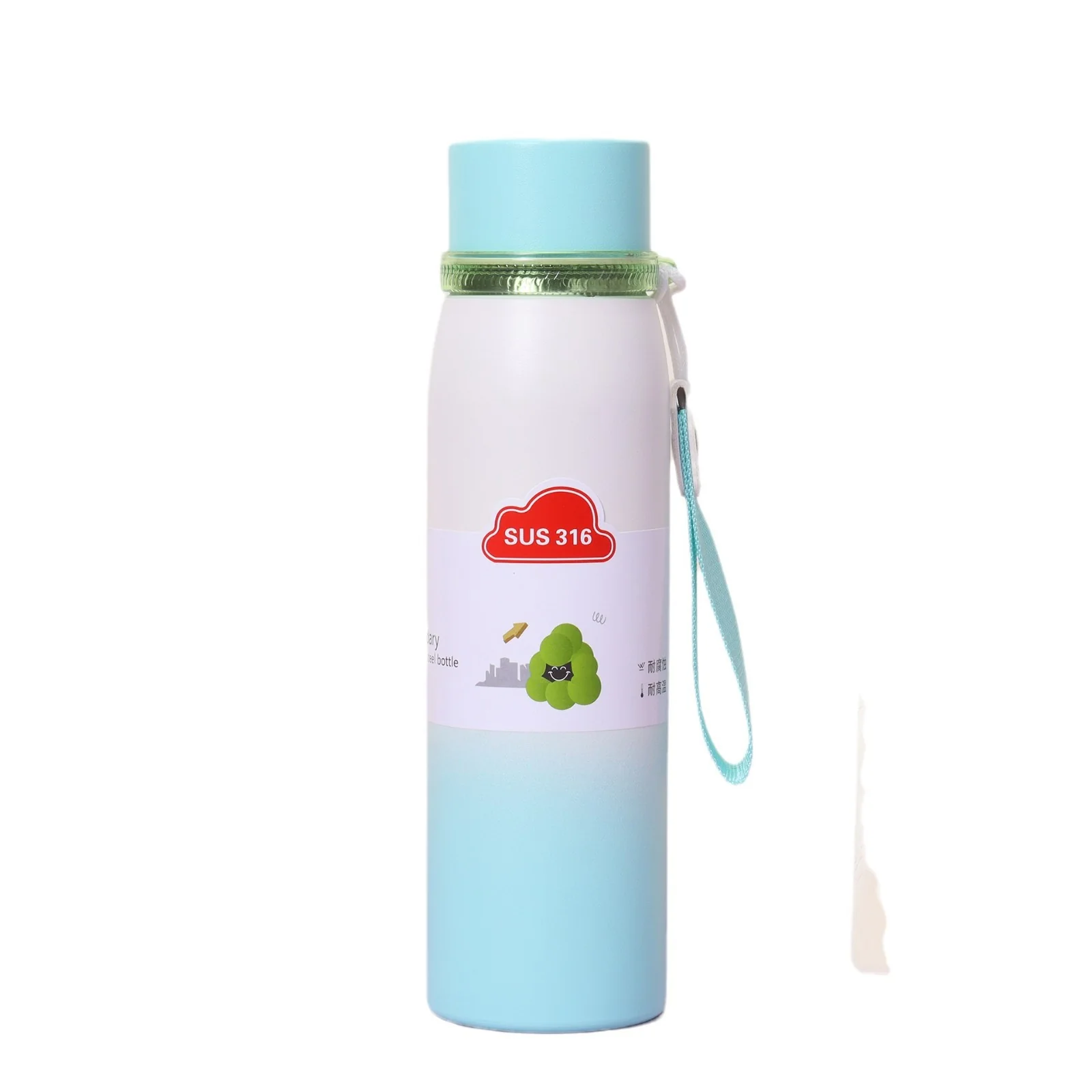 Double-Wall Stainless Steel Insulated Water Bottle(SA2408-219)Aqua - Image 5