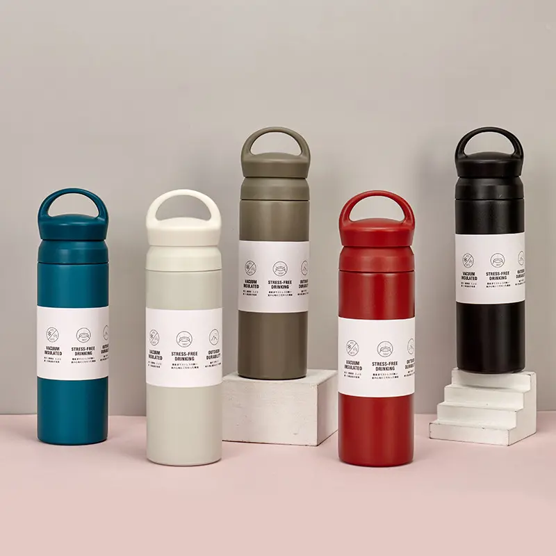 Double-Wall Stainless Steel Insulated Water Bottle(SA2408-225)-Beige - Image 4