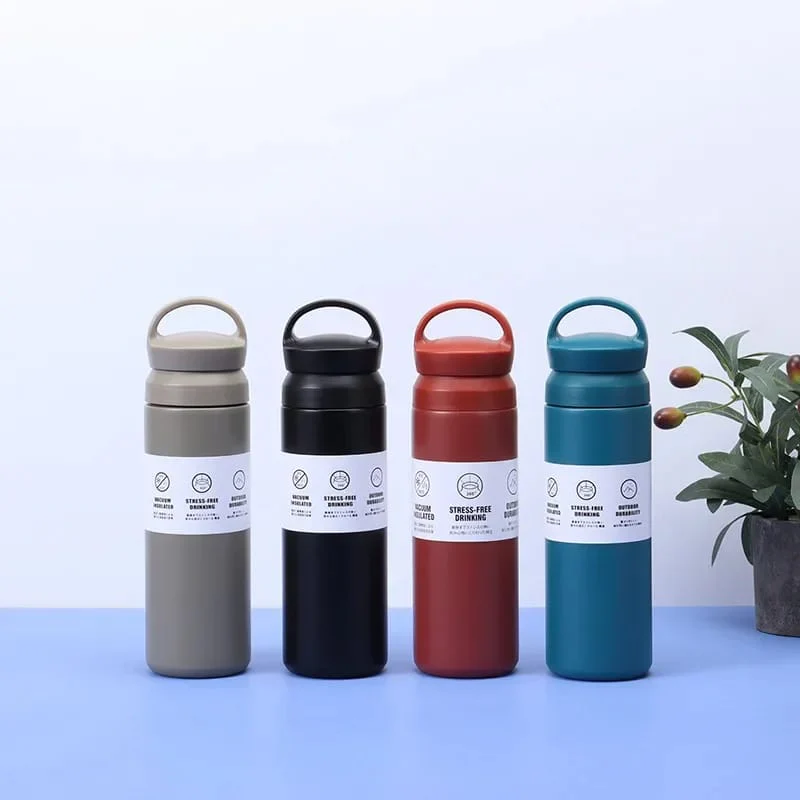 Double-Wall Stainless Steel Insulated Water Bottle(SA2408-225)-Beige - Image 6