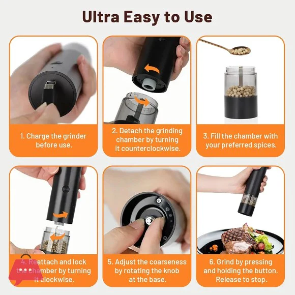 Electric Salt & Pepper Grinder (SA2510-018) - Image 5