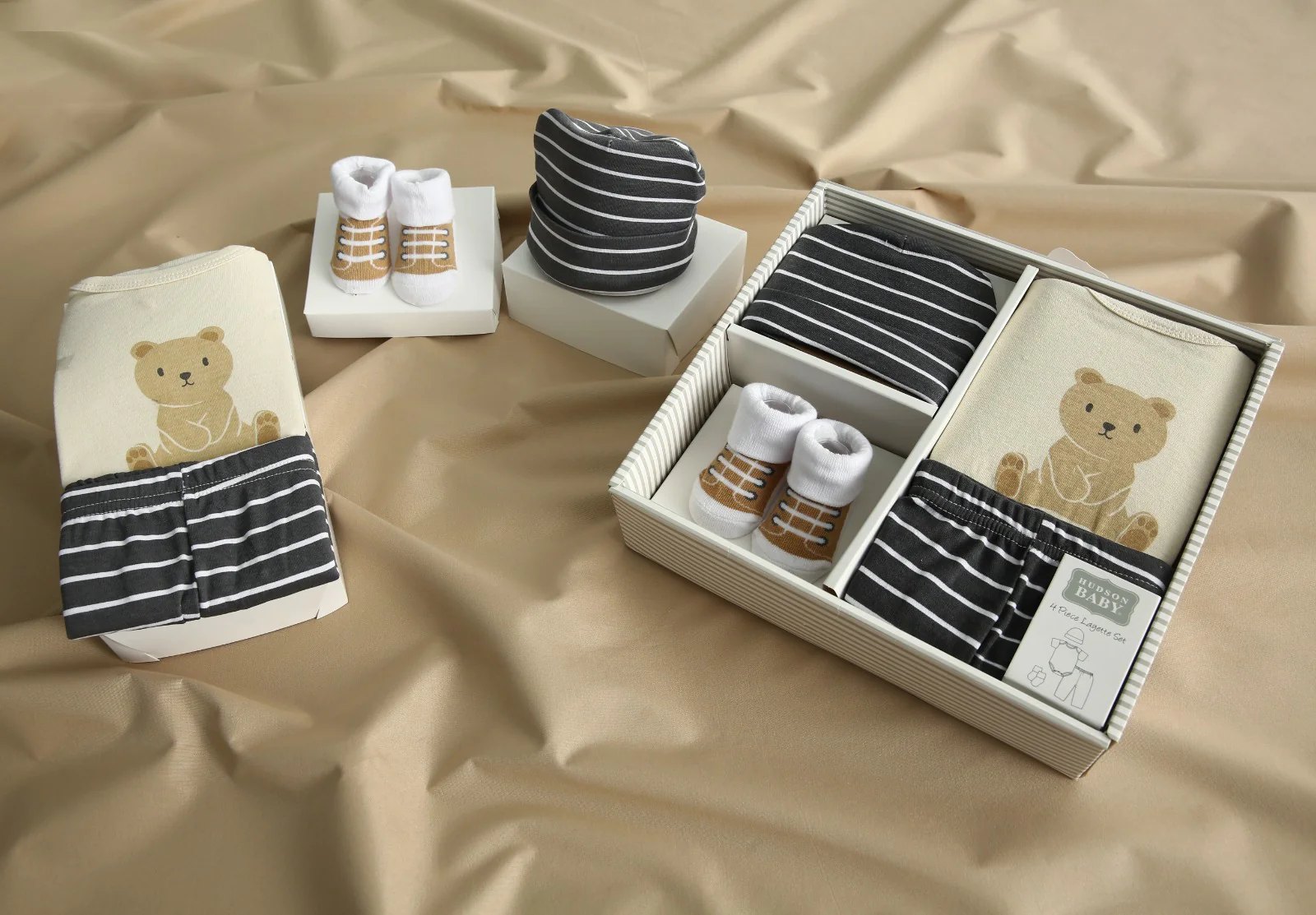 Elegant Kids 4Pcs Baby Gift Set-SA2408-174(Teddy) - Image 3