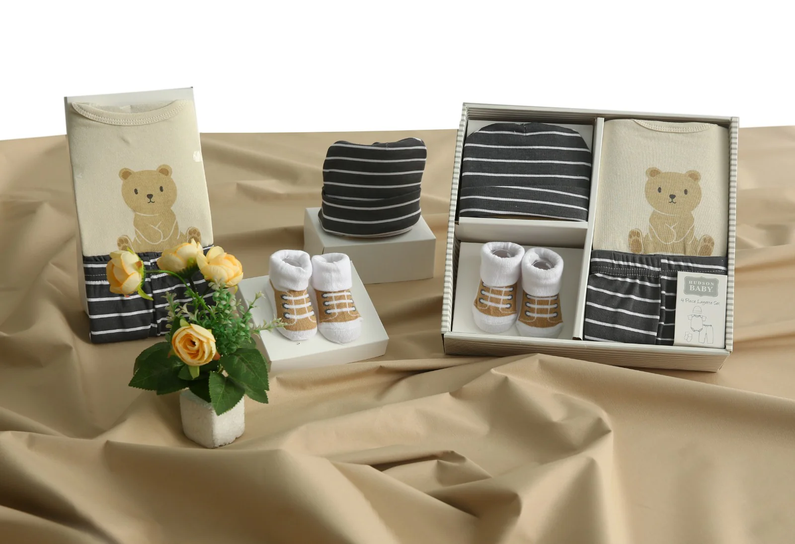 Elegant Kids 4Pcs Baby Gift Set-SA2408-174(Teddy) - Image 4