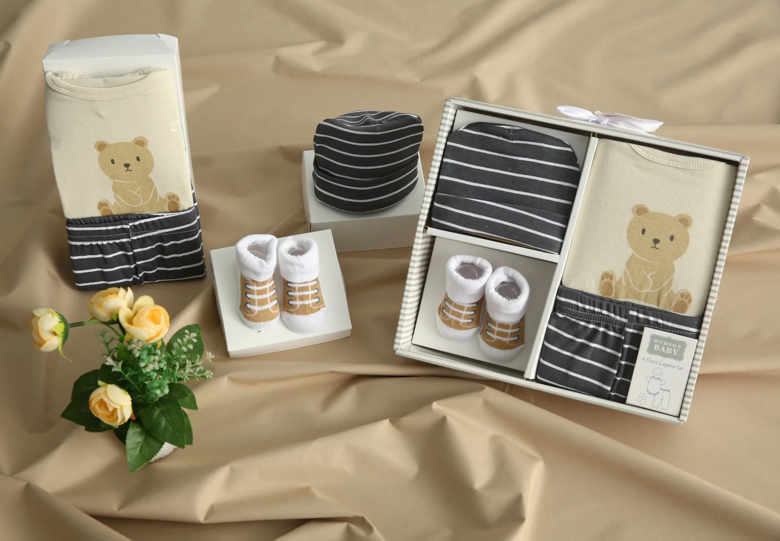 Elegant Kids 4Pcs Baby Gift Set-SA2408-174(Teddy) - Image 5