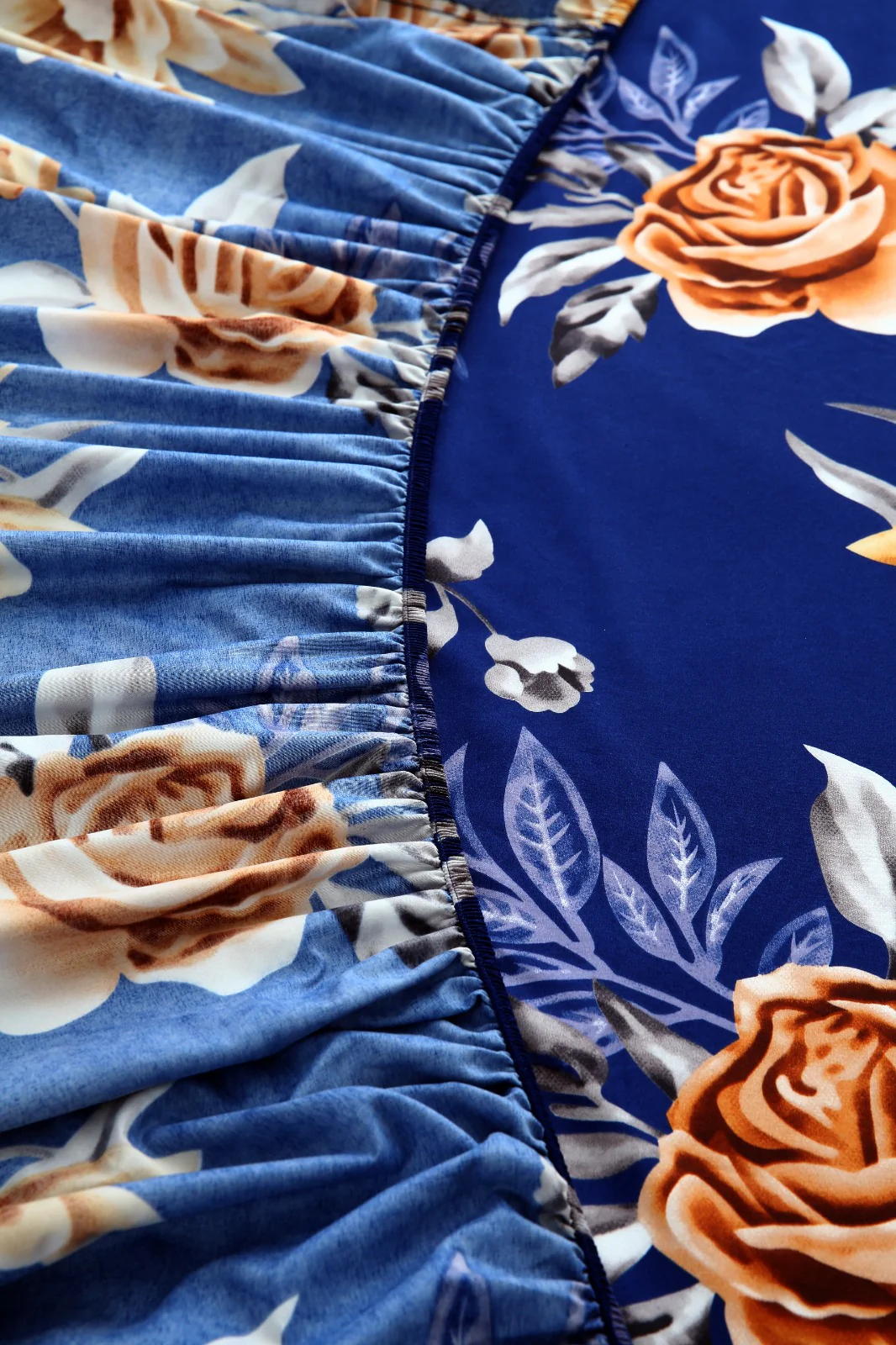 Fitted Bed Sheet-Ethnic Flowers - Image 12