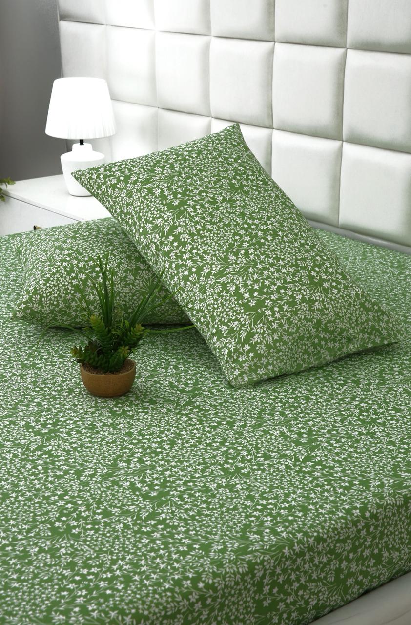 Fitted Bed Sheet-Green Bloom - Image 4