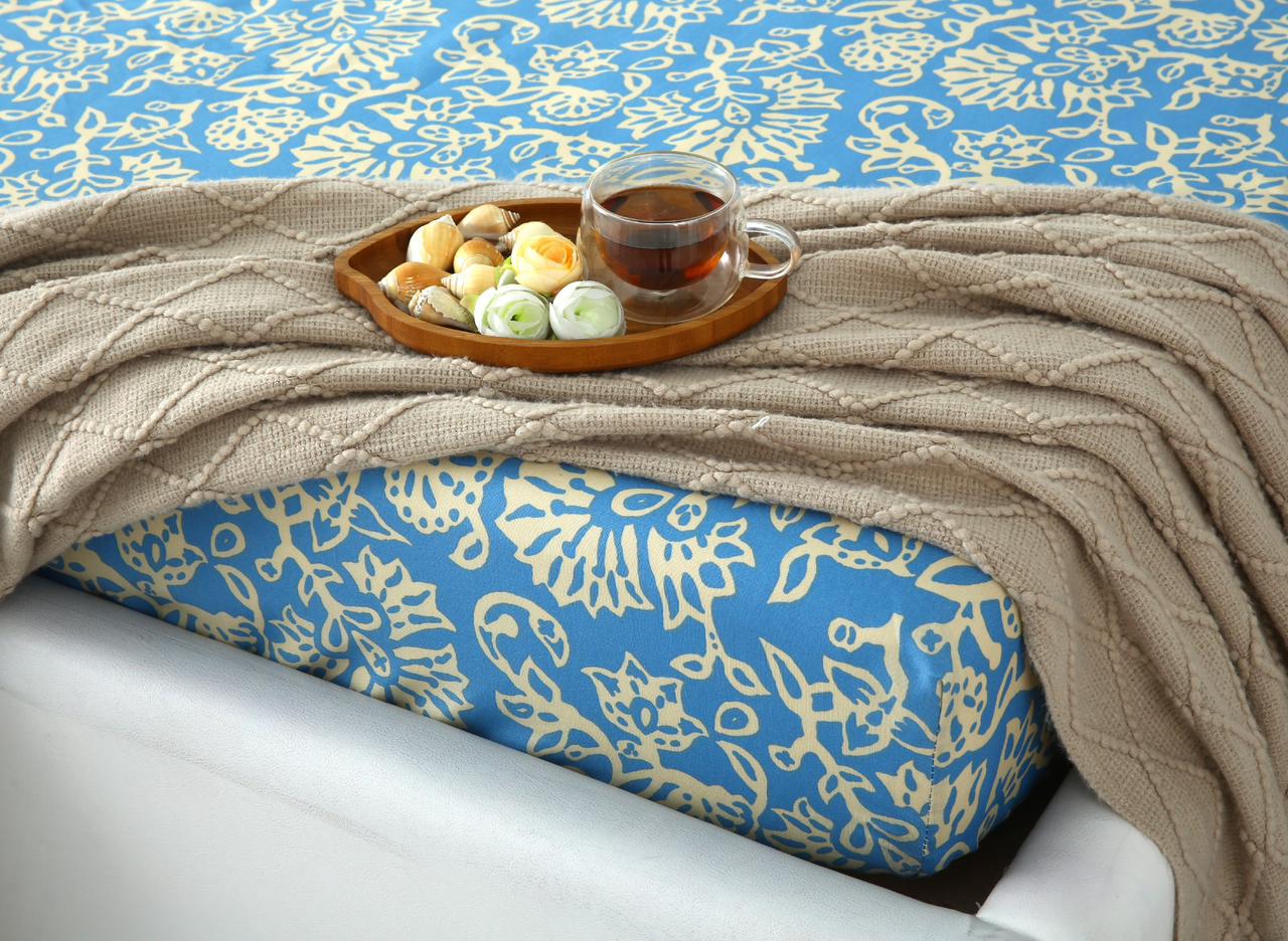 Fitted Bed Sheet-Vintage Chinese - Image 4