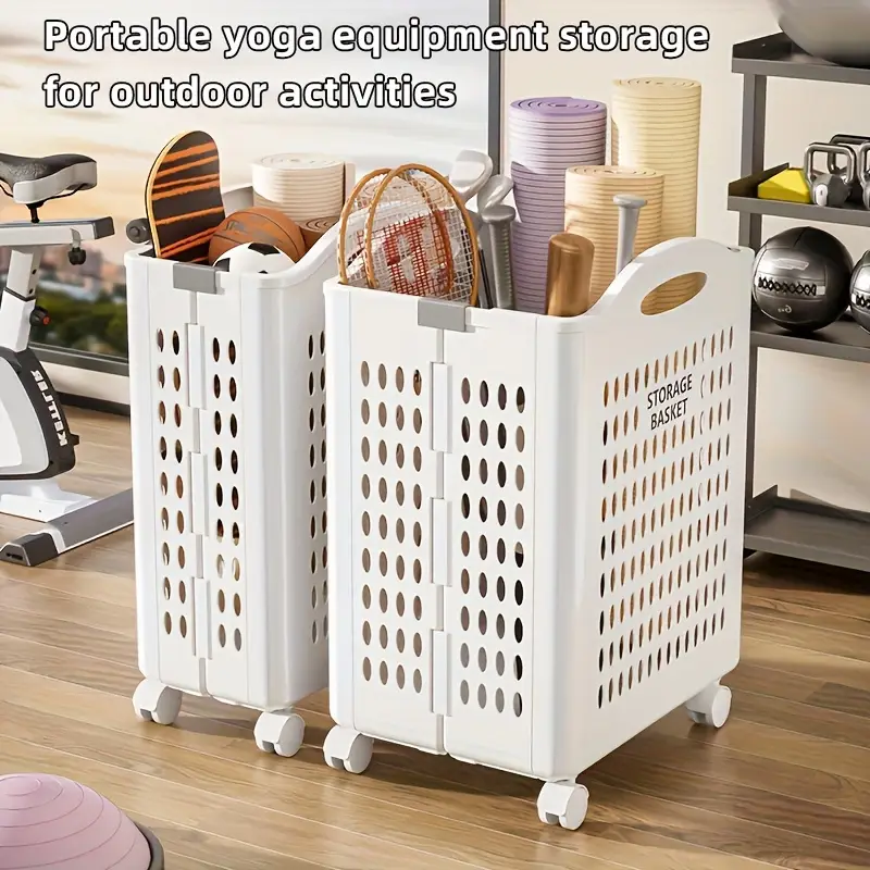 Folded Laundry Basket with Wheel-SA2408-107 - Image 2