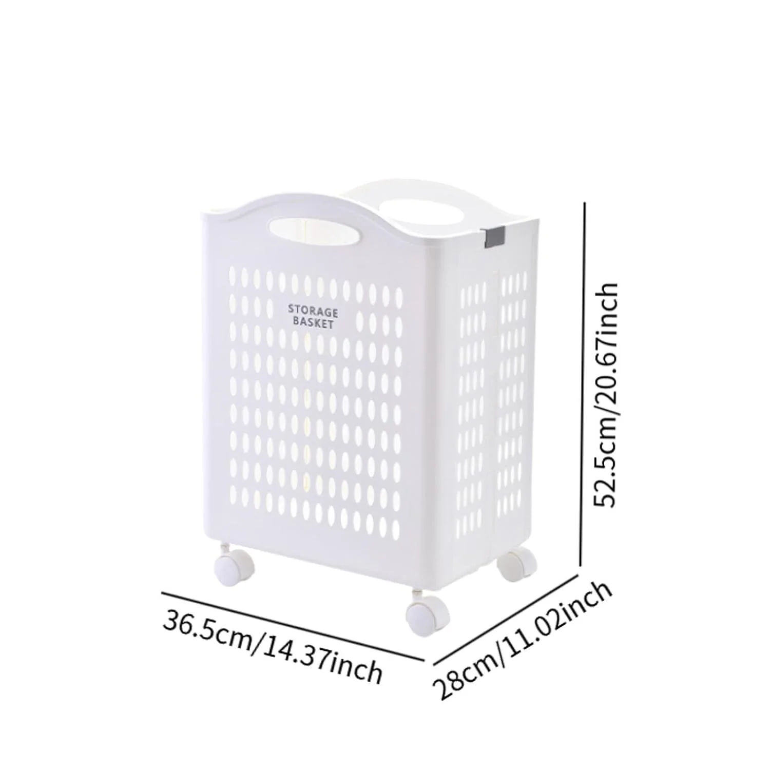 Folded Laundry Basket with Wheel-SA2408-107 - Image 4